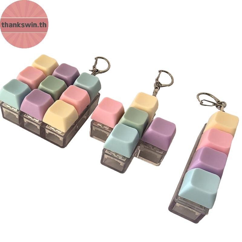 ขอบคุณ 1/4/5/9 คีย์คีย์บอร์ดแกนเครื่องทดสอบปุ่ม Keycap พวงกุญแจคีย์บอร์ดพวงกุญแจนิ้วมือคีย์บอร์ดหมวก th