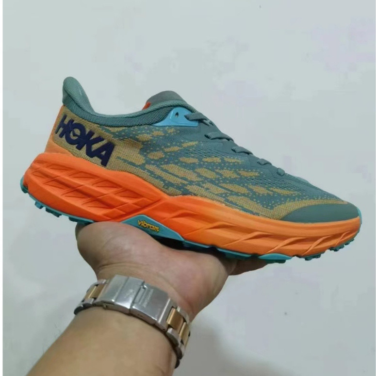 HOKA SPEEDGOAT 5 รองเท้าวิ่งเทรลกลางแจ้งน้ําหนักเบา รองเท้าผ้าใบกันลื่นและดูดซับแรงกระแทก 854L R3OT