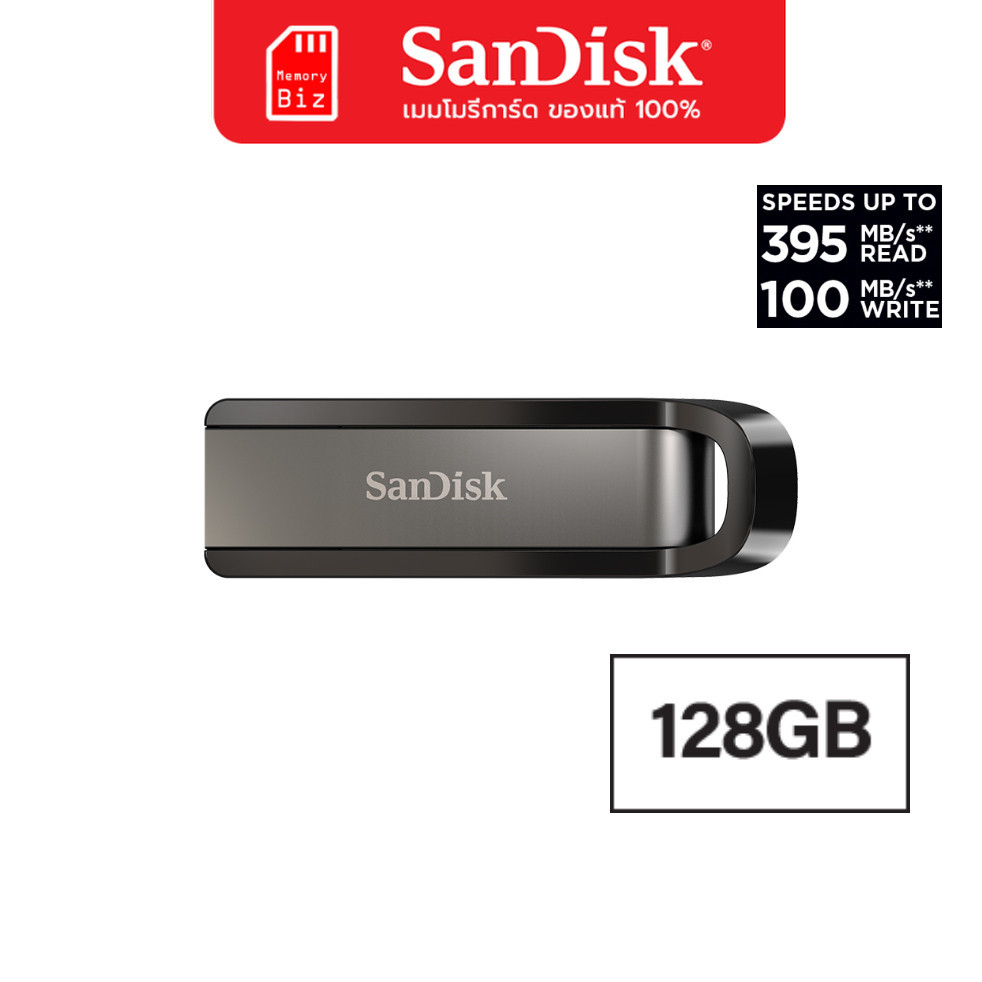 SanDisk Extreme GO USB 3.2 แฟลชไดร์ฟ 128GB (SDCZ810-128G-G46) Flash Drive