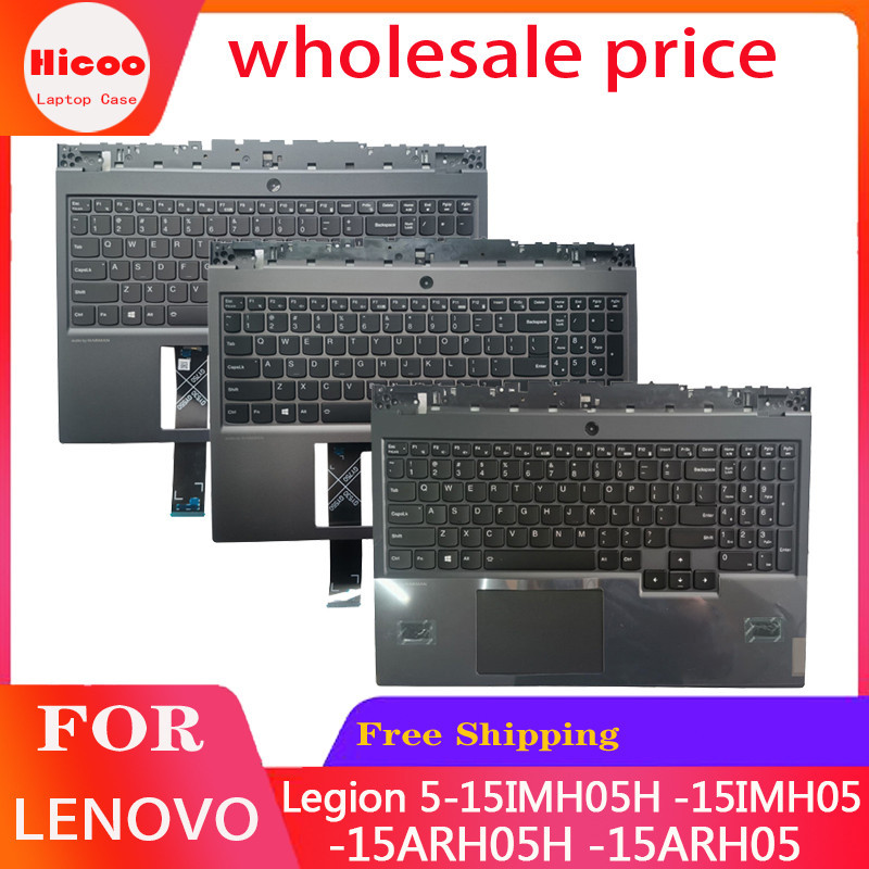 แป้นพิมพ์แล็ปท็อป พร้อมเคสด้านบน สําหรับ Lenovo Legion 5-15IMH05H -15IMH05 -15ARH05H -15ARH05 US