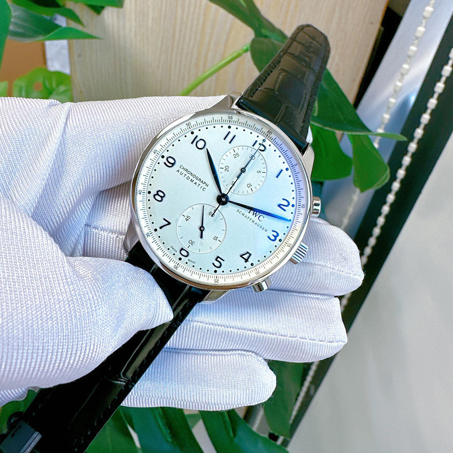 นาฬิกาข้อมืออัตโนมัติ IWC IWC Portugal IWC สีฟ้า สําหรับผู้ชาย