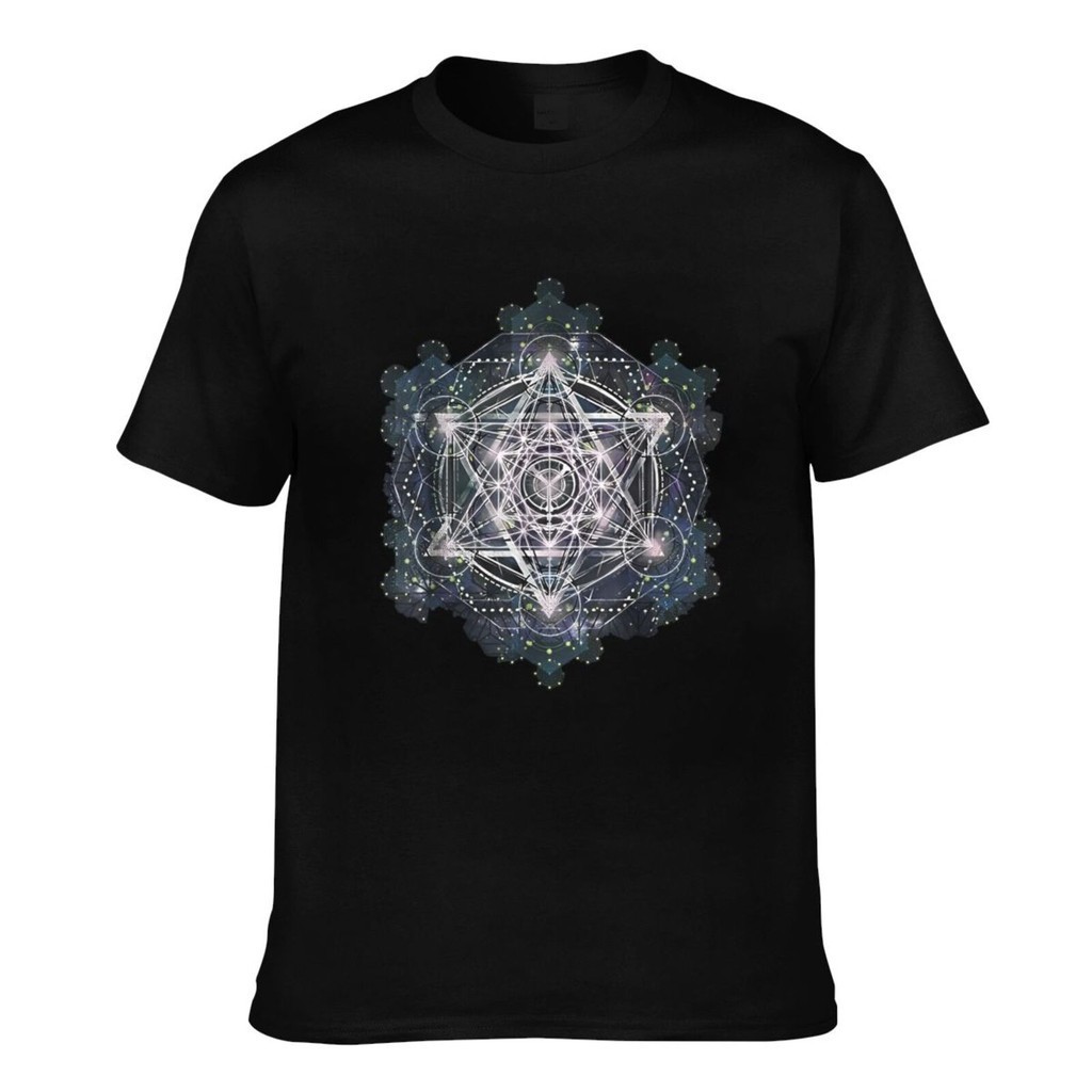 Metatron Cube Sacred Geometry Fashion Mens Graphics Printing Tee