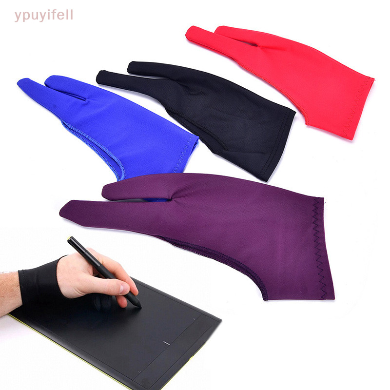 [YPU] ถุงมือสองนิ้ว ป้องกันการเปรอะเปื้อน สําหรับศิลปินวาดภาพ และปากกากราฟฟิค แท็บเล็ต 1 ชิ้น