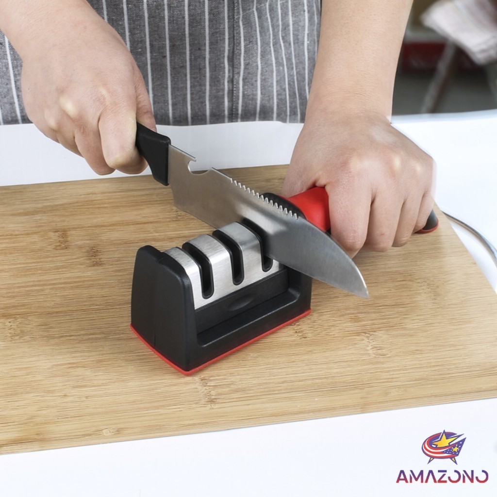 Amaz ที่ลับมีด อุปกรณ์ลับมีด หินลับมีด ลับได้ เครื่องลับมีด แท่นลับมีด / Knife sharpener