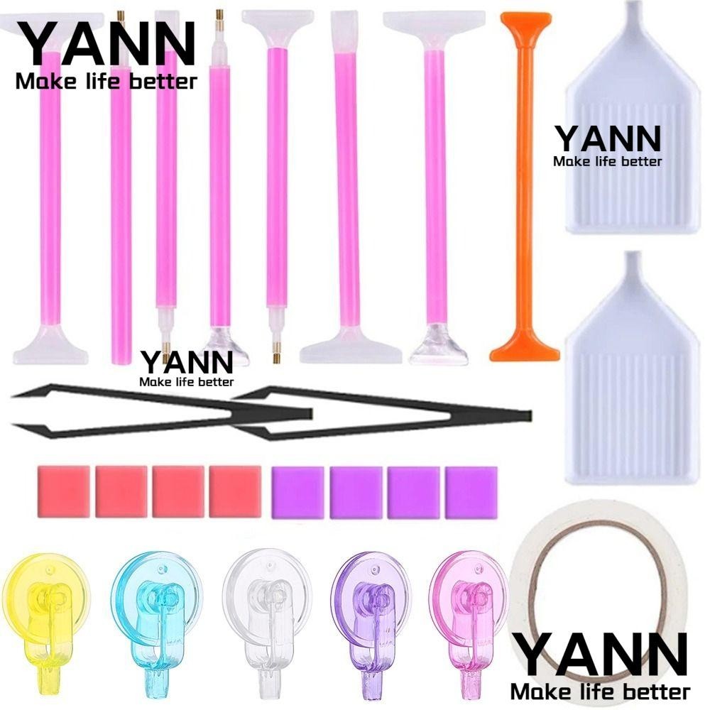 Yann1 ลูกกลิ้งปากกาปักครอสติชคริสตัล 5D แบบเปลี่ยน DIY