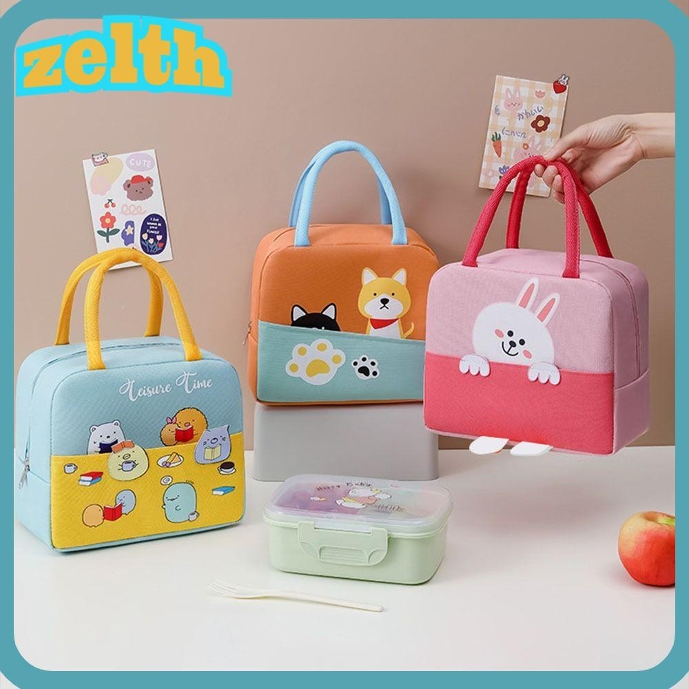 Zelth กระเป๋าปิกนิก เก็บความร้อน กันน้ํา ฉนวนกันความร้อน สําหรับเด็ก นักเรียน กล่องอาหารกลางวัน