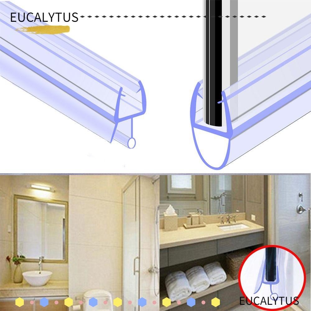 Eutus แถบยางซีล ป้องกันสภาพอากาศ สําหรับประตูกระจก ห้องน้ํา
