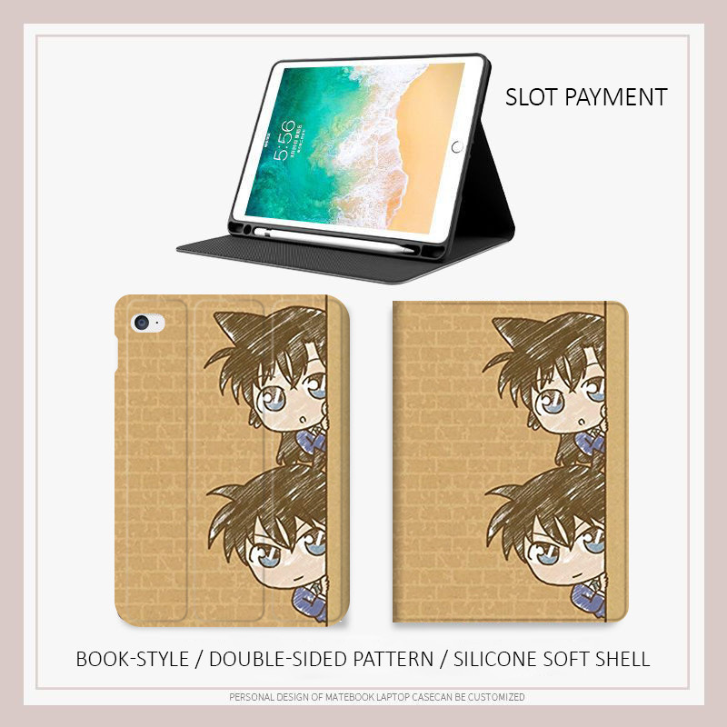 เคส ลายโคนัน พร้อมช่องใส่ปากกา สําหรับ iPad pro11 12.9 รูปที่ 6