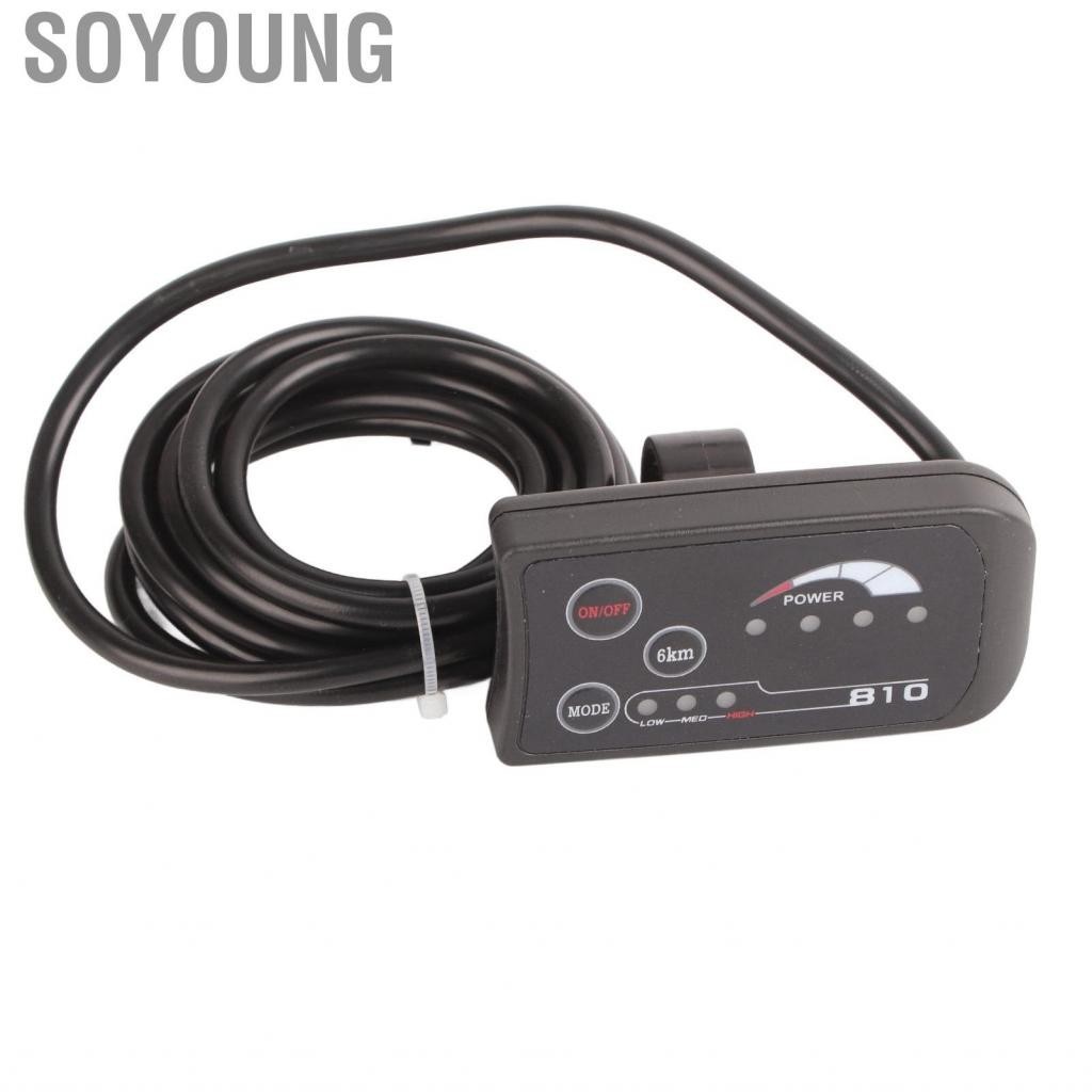 Soyoung Electric Vehicle Instrument Bicycle 810 LED Display With 4-Wire Cable Control Panel For Bicycles Scooters