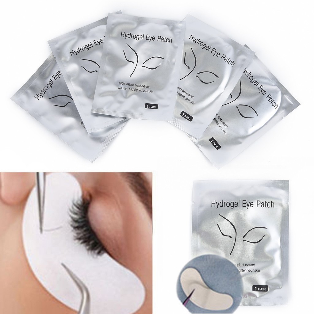 50pcs Eyelash Pad Gel Patch Eye Pads Lint Lashes Extension Cover Eyepads ที ่ ดีที ่ สุด