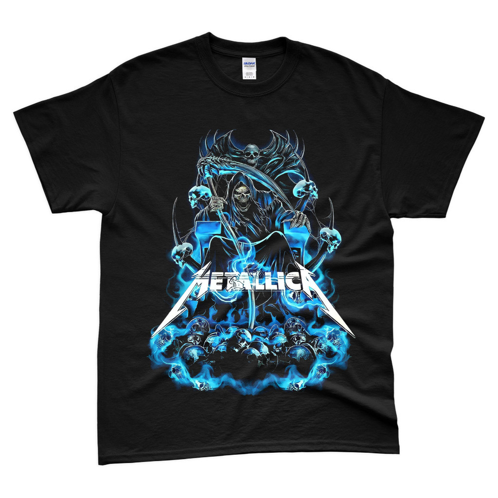 Metallica Angel Blue Tshirt / Baju Microfiber Jersi / เสื้อยืดวงวินเทจ / เสื้อยืดวง