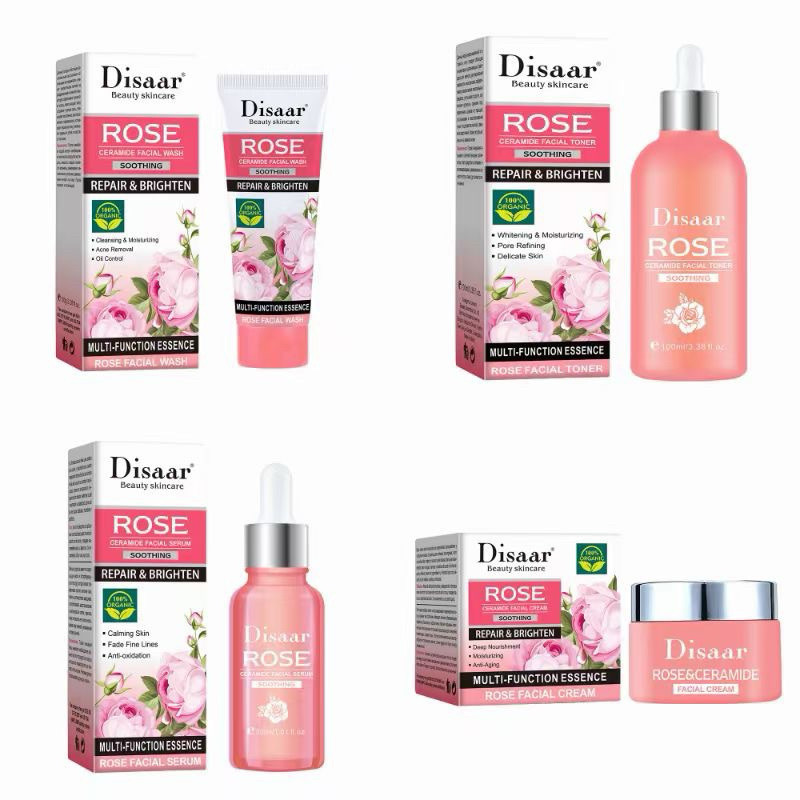 Disaar Rose Skin Care Series - Toner + Serum + Cream