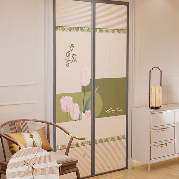 มุ้งกันยุงติดประตู มุ้งลวดแม่เหล็ก 2024 ใหม่ม่านประตูกันยุง, ม่านปิดครัวฤดูร้อน, แม่เหล็ก Velcro, Four Seasons Universal High-end Privacy Screen Door