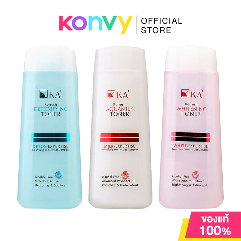 KA Refresh Toner เคเอ โทนเนอร์ 150ml (Aquamilk/Detoxifying/Whitening)