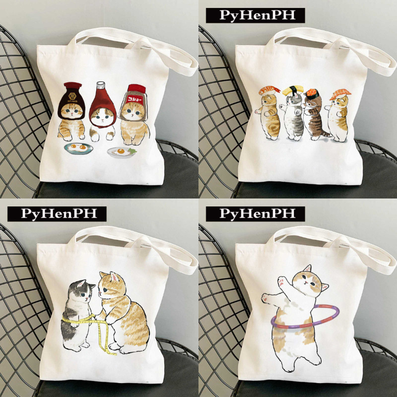 กระเป๋าผ้ามินิมอล 12 ลายสกรีน ขนาด 34*37cm กระเป๋า Tote Bag TT231