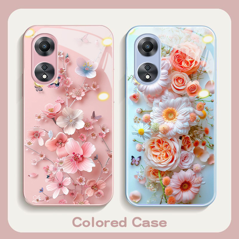 ดอกไม้ DIY oppo A785G reno 3pro F11 A9 A94 A17 A74 RENO8T 6Z A55 A79 A91 A93 A54 A76 reno 10pro 5G A7 A5 A9 reno4pro 7Z (HJ)