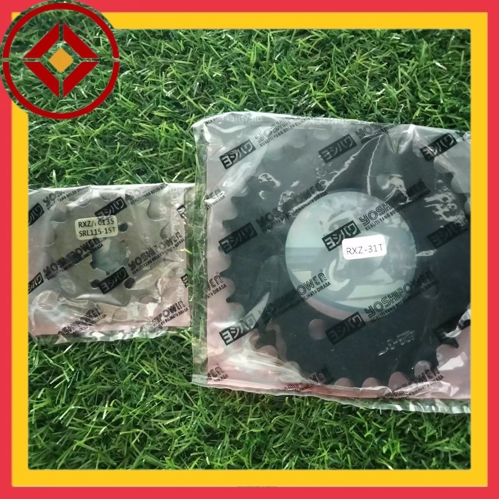 1 ชิ้น 428 SPROCKET RXZ LC135 YOSHIPOWER สีดํา 14T 15T 26T - 43T YSP SPROKET LC4S LC5S Y125 SRL110 Y