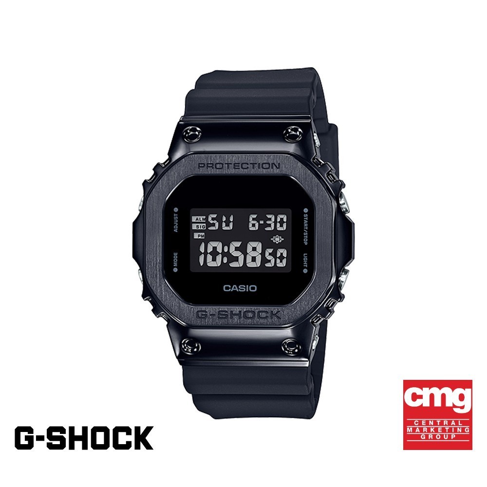 CASIO นาฬิกาข้อมือผู้ชาย G-SHOCK MID-TIER รุ่น GM-5600B-1DR วัสดุเรซิ่น สีดำ