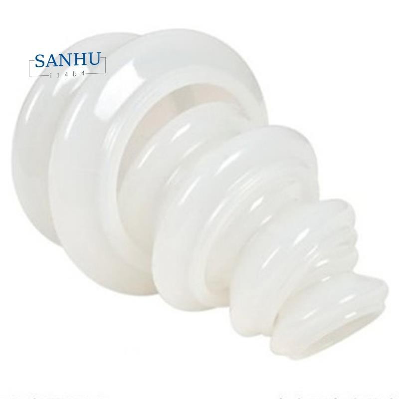 【sanhui14b4 】 กระป ๋ องสูญญากาศสีขาวนวดซิลิโคน Cupping Moisture Absorber 4 ชิ ้ น