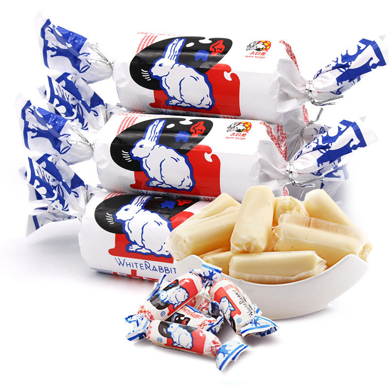 ลูกอมนมจีน รสดั้งเดิม ลูกอมนมกระต่ายขาว White Rabbit Candy มีหลายรสชาติให้เลือก หวาน หอม อร่อย 大白兔 39-114g ส่งฟรี