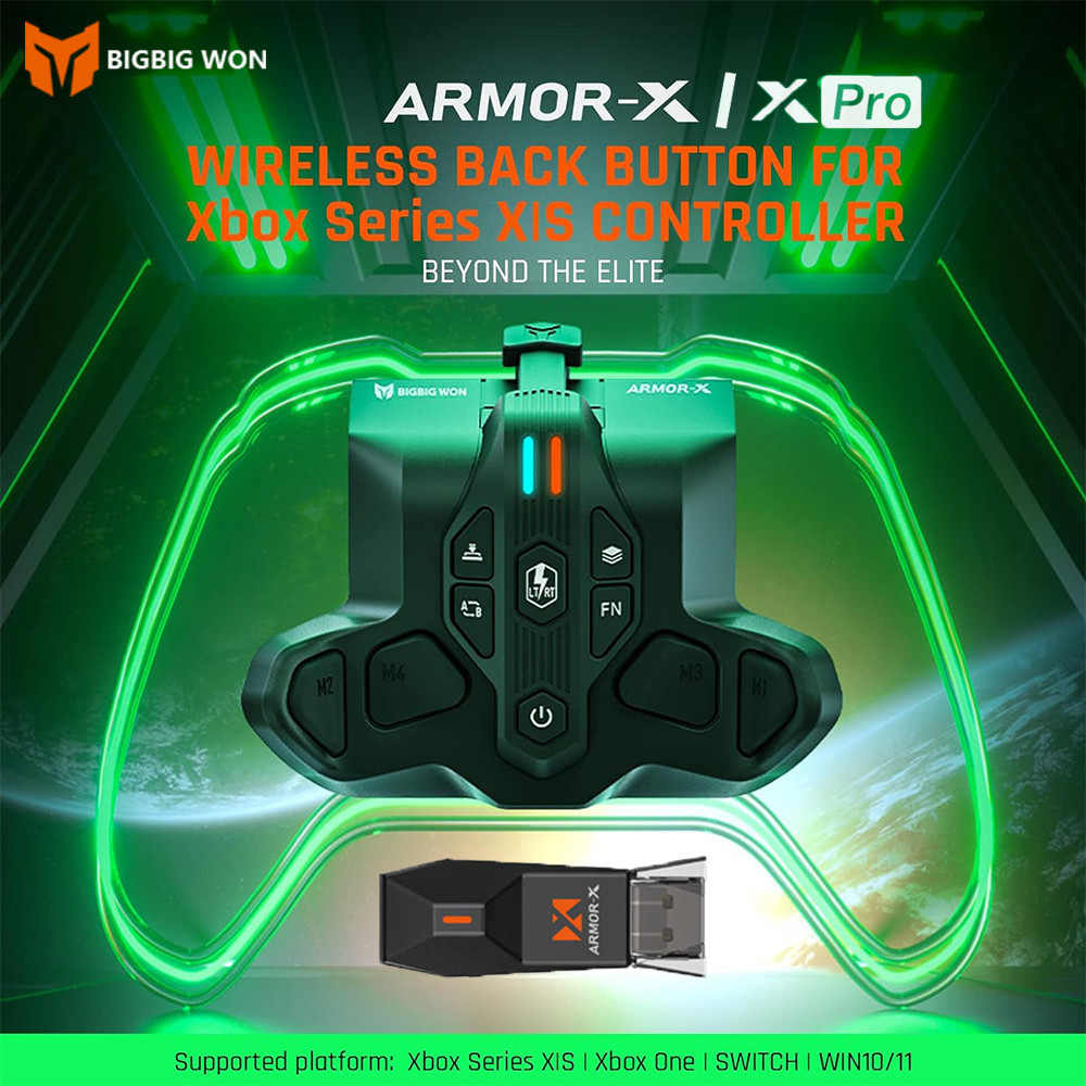 Bigbigwon ARMOR-X Pro อะแดปเตอร์พายหลังสําหรับ Xbox Series X/S Controller ปุ่มด้านหลังสิ่งที่แนบมา E