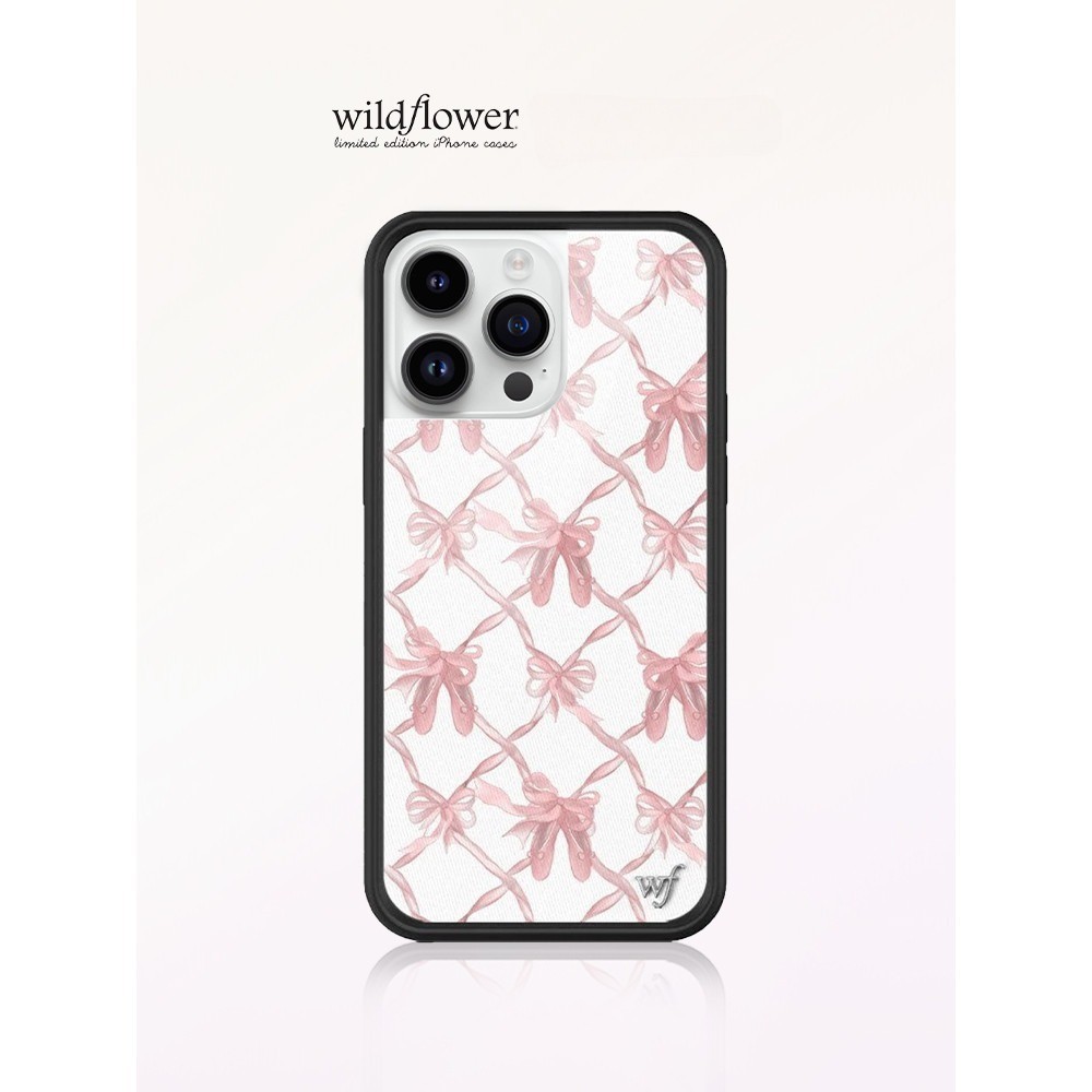 ดอกไม้ป่าบัลเล่ต์รองเท้ารูปแบบ WF Hard เคสโทรศัพท์สําหรับ iPhone 12 13 14 15 Pro Max 14 15 Plus ซิลิโคน Anti-Falling กันกระแทกปกหลัง