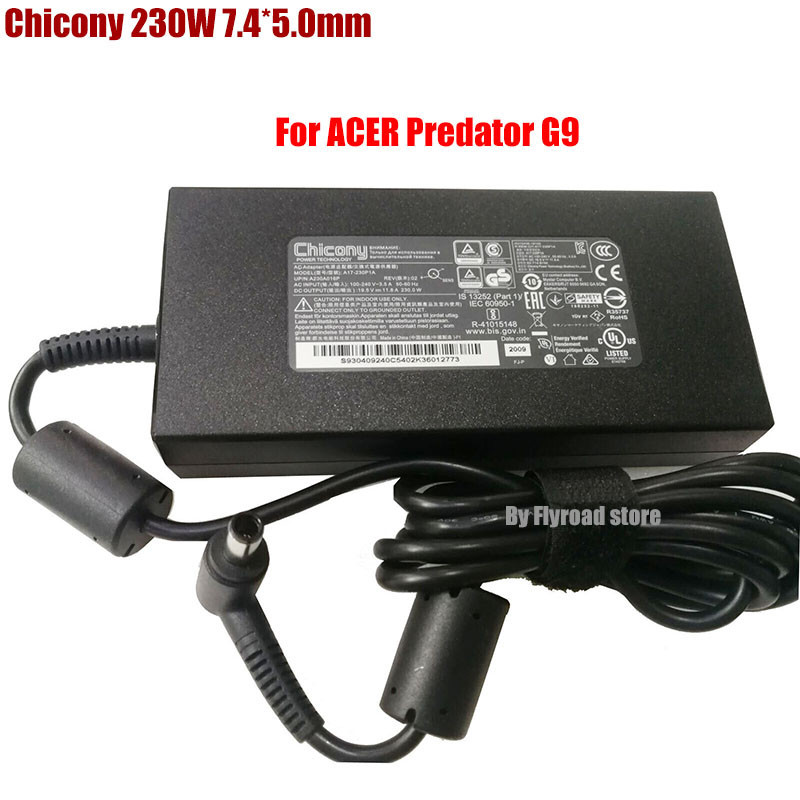 ของแท ้ Chicony 19.5V 11.8A 230W A17-230P1A A12-230P1A AC Adapter สําหรับ Acer Predator G9-793 G9-59