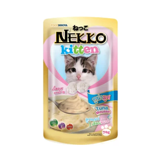 [12 ซอง] Nekko เน็กโกะ อาหารเปียกแมว 70g