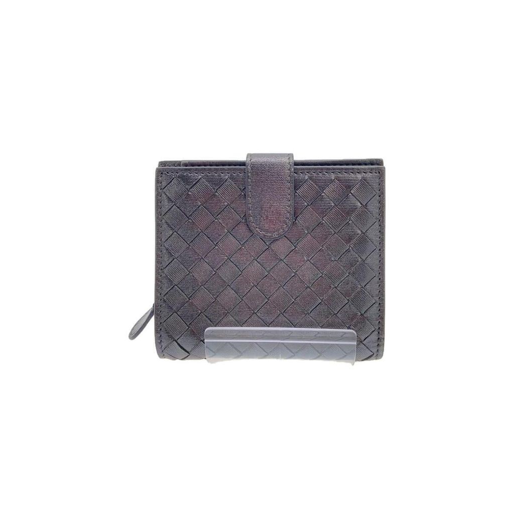 Bottega Veneta(โบเตก้า เวเนต้า) Bi-fold Wallet Leather Mens Silver Direct from Japan Secondhand