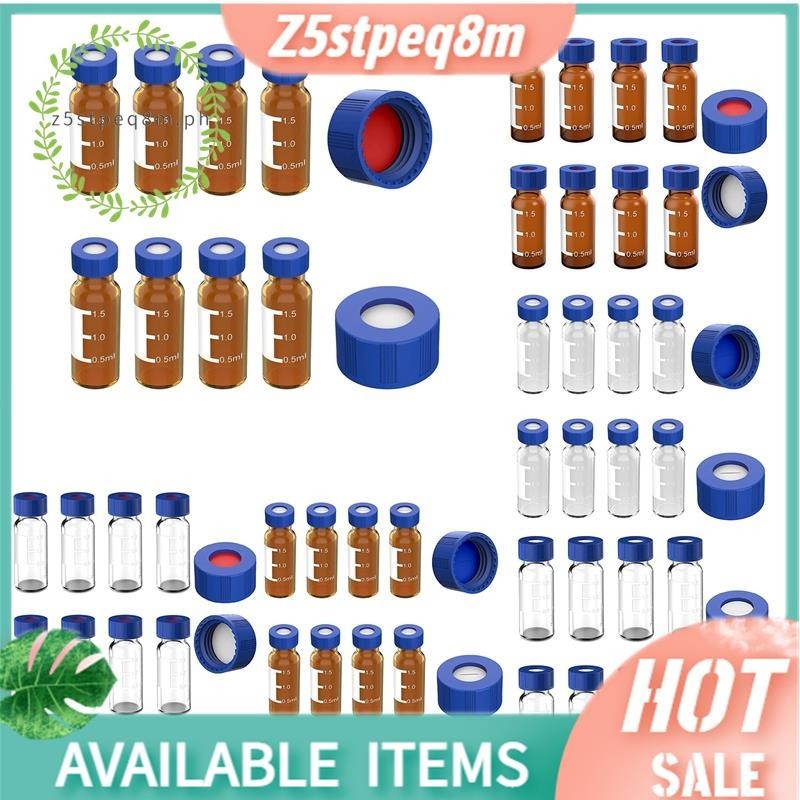 Z5stpeq8m2ML Autosampler Vials Pack Of 100 - HPLC Vials 9-425 Vials with Blue Screw Caps