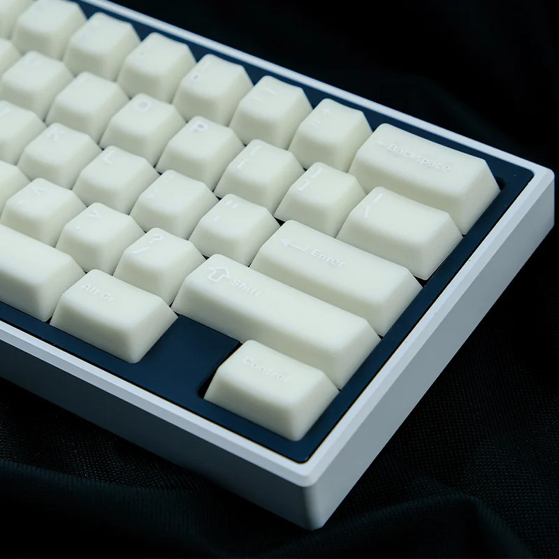 114 คีย์หินอ่อนสีขาว PBT Keycap ชุดโปรไฟล์เชอร์รี่ Double Shot โปร่งแสง Keycaps สําหรับ Gateron MX Switches คีย์บอร์ดเกม