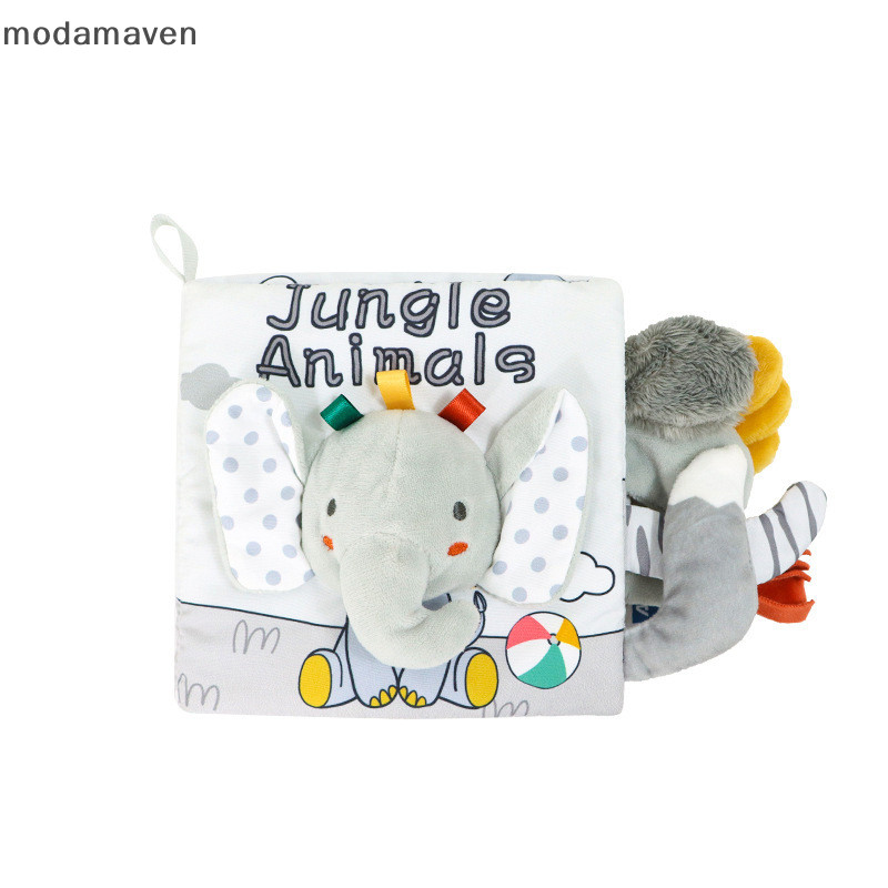 [modamaven ] 1pc ของเล ่ นเด ็ กแรกเกิด Montessori หนังสือผ ้ าทารกแรกเกิดอ ่ านหนังสือผ ้ า [TH ]