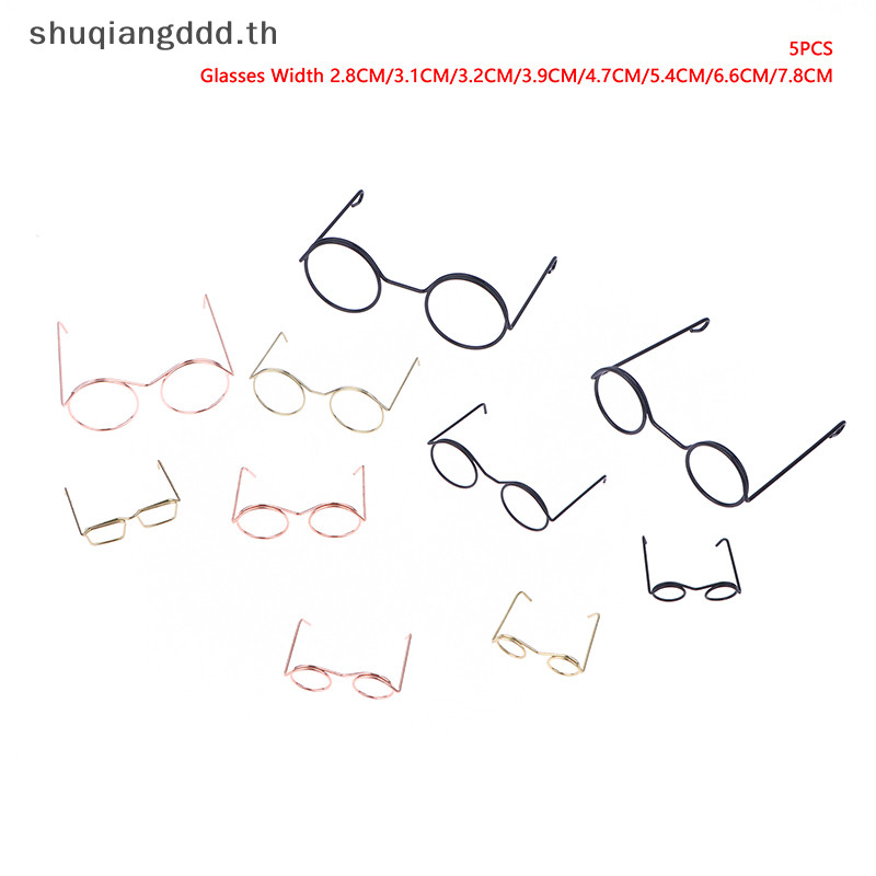 5 ชิ้น กรอบโลหะเล็ก ไร้เลนส์ สไตล์ตุ๊กตาย้อนยุค DIY อุปกรณ์แต่งตัวตุ๊กตา