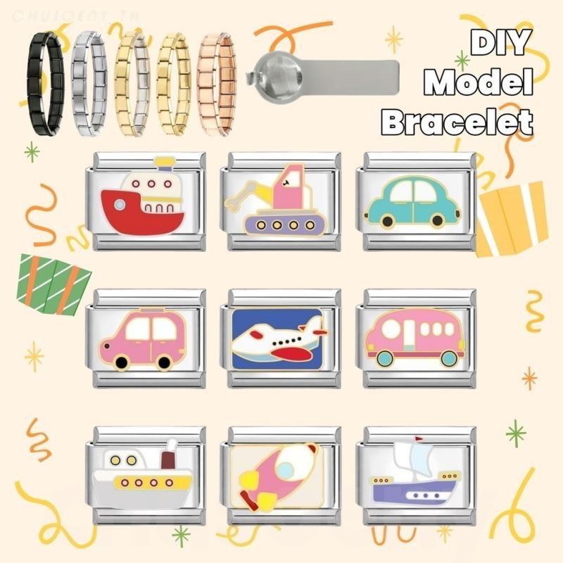 DIY ภาษาอิตาลี เสน่ห์ สร้อยข้อมือ ข้อต่อฟิตติ้ง 9 มม Diy สร ้ อยข ้ อมือคู ่ Diy แฟชั ่ นเครื ่ องประดับอุปกรณ ์ เสริม Retro บุคลิกภาพโมดูลสร ้ อยข ้ อมืออุปกรณ ์ เสริมของขวัญวันวาเลนไทน ์