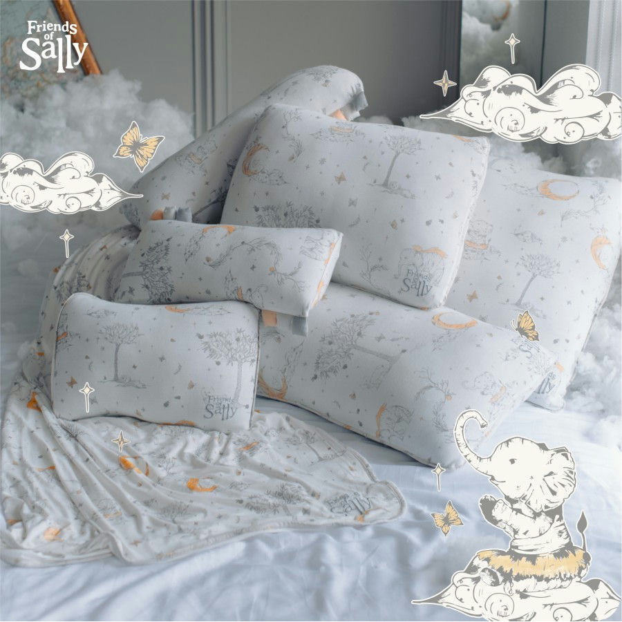 ปลอกหมอน ผ้าใยไผ่ ลายแพทริเซีย Bamboo Pillow Case Patricia Stephanie CollectionxFriends of Sally