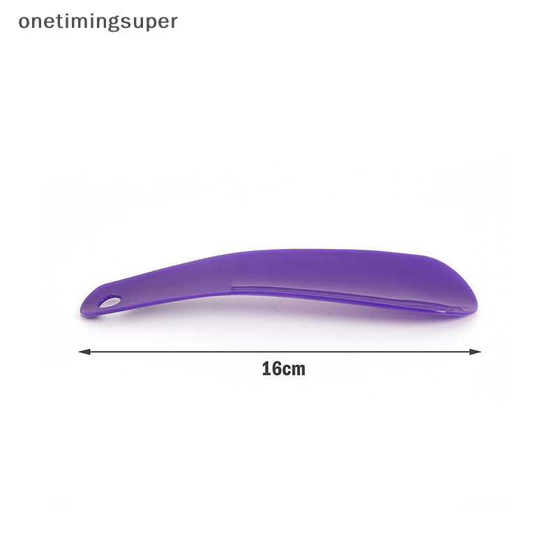 Onetimingsuper 1PCS พลาสติกสี Shoehorn ขี ้ เกียจรองเท ้ า Helper ยาวรองเท ้ า Lifter Shoehorn OTP
