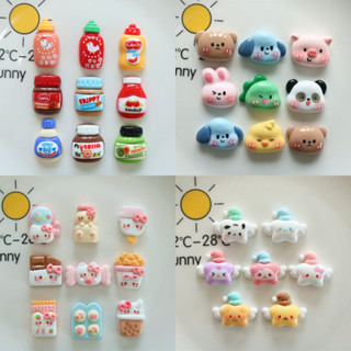 10pcs การ ์ ตูน Bright Cat สุนัขเรซิ ่ น Flatback Diy เคสโทร…