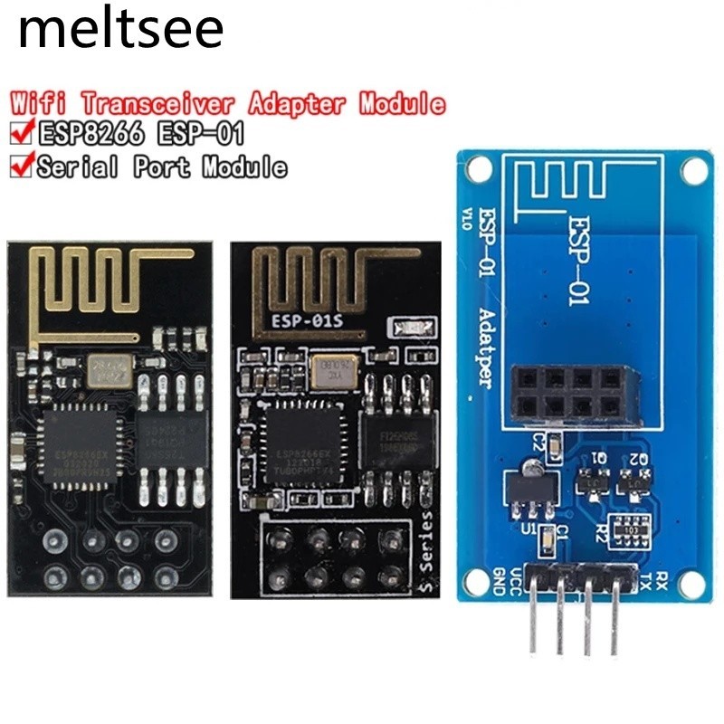 Esp8266 ESP-01 ESP-01S Serial WiFi โมดูลอะแดปเตอร ์ ไร ้ สาย 3.3V 5V Esp01 ESP01S Breakout PCB อะแดปเตอร ์ สําหรับ Arduino