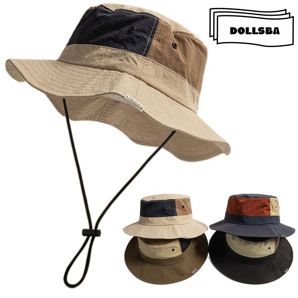 Dollsba Bucket Hat, Sun Protection Anti-UV หมวกชาวประมง , ปีกกว ้ างขนาดใหญ ่ Breathable Quick-dry หมวกปานามาเดินป ่ า