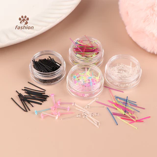[แฟชั่น] 60 ชิ้น/200 ชิ้นที่มีสีสันต่างหูพลาสติกป้องกันภูมิแพ้ Anti-blocking Ear Sticks Kit {TH}