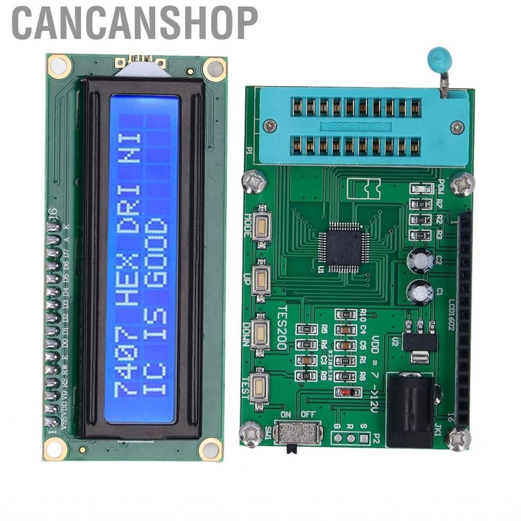 Cancanshop Integrated Circuit Tester  Quick Response 7‑12VDC Simple Operation High Accuracy IC Meter LED Display for 74 40 Series 7409