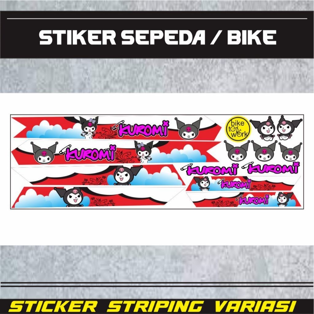 BICYCLE VARIATIONS / CHILDRENS BICYCLE VARIATIONS / UNIVERSAL KIDS BICYCLE STICKERS