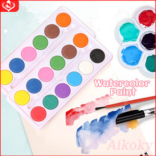 Aikoky Watercolor Paint Solid Watercolor Paint Set School Suplies