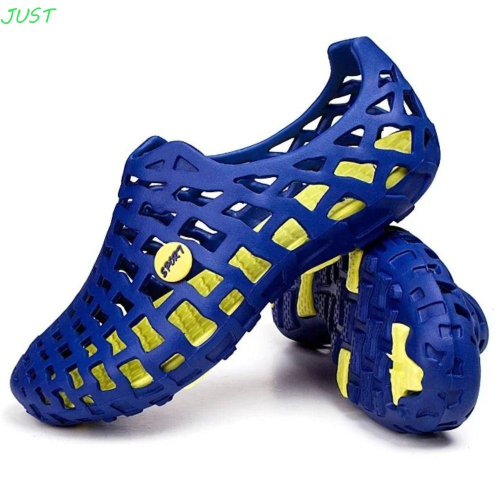 Just Mens Shoes, รองเท ้ าแตะผู ้ หญิงระบายอากาศ , รองเท ้ าลุยแสงแบนแบบกลวงออกท ่ องเที ่ ยว