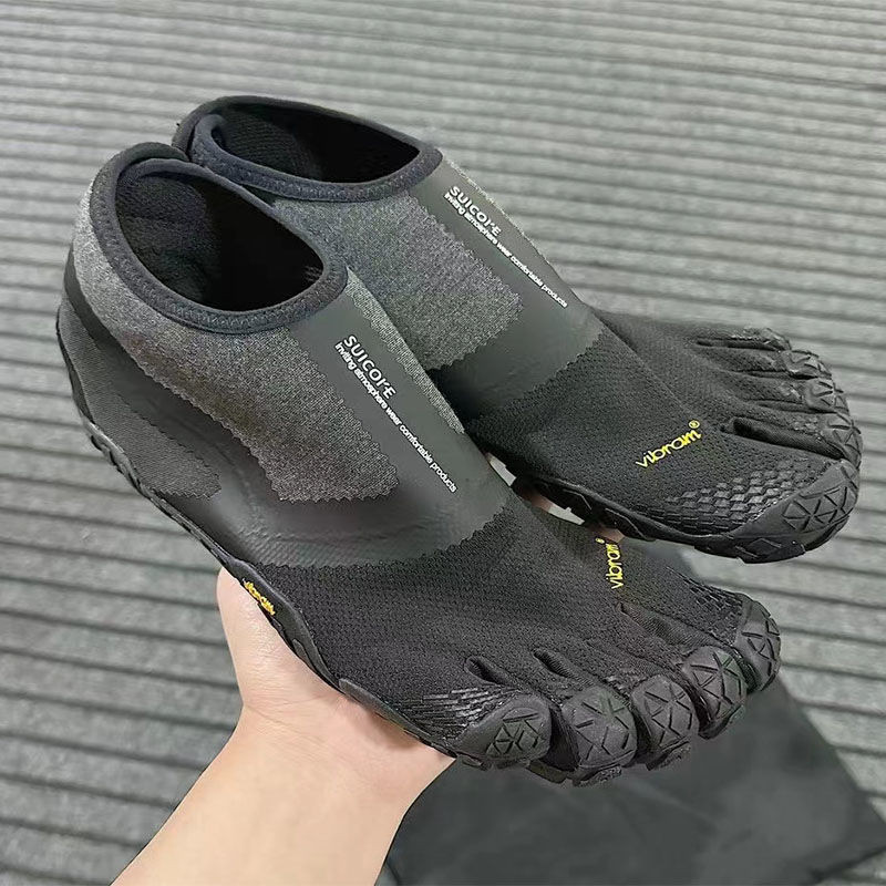 Suicoke x Vibram Five Fingers Nin-Lo Mid-Top Wear-Resistant Cover Foot Hiking Fitness Casual รองเท้า