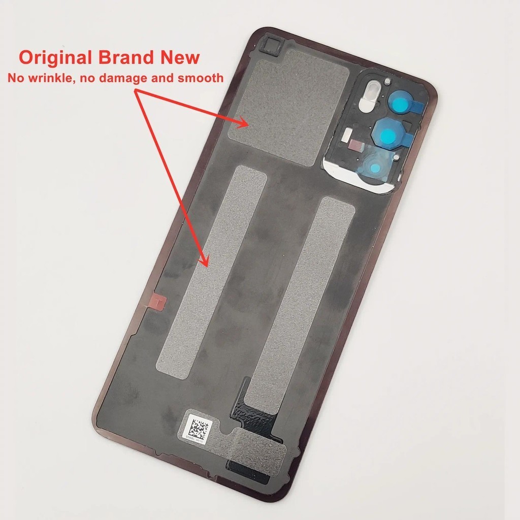 สำหรับ OPPO Reno 6 5G ฝาครอบแบตเตอรี่แข็งฝาหลังด้านหลังแผงที่อยู่อาศัยประตู + เลนส์กล้องกาวเปลี่ยนชิ้นส่วนซ่อม