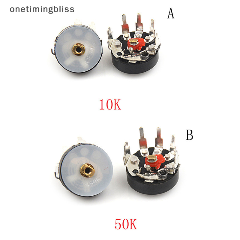 Onetimingbliss 10pcs Potentiometer RV12MM 10K 50K วิทยุ Potentiometer พร ้ อมสวิตช ์ OTI