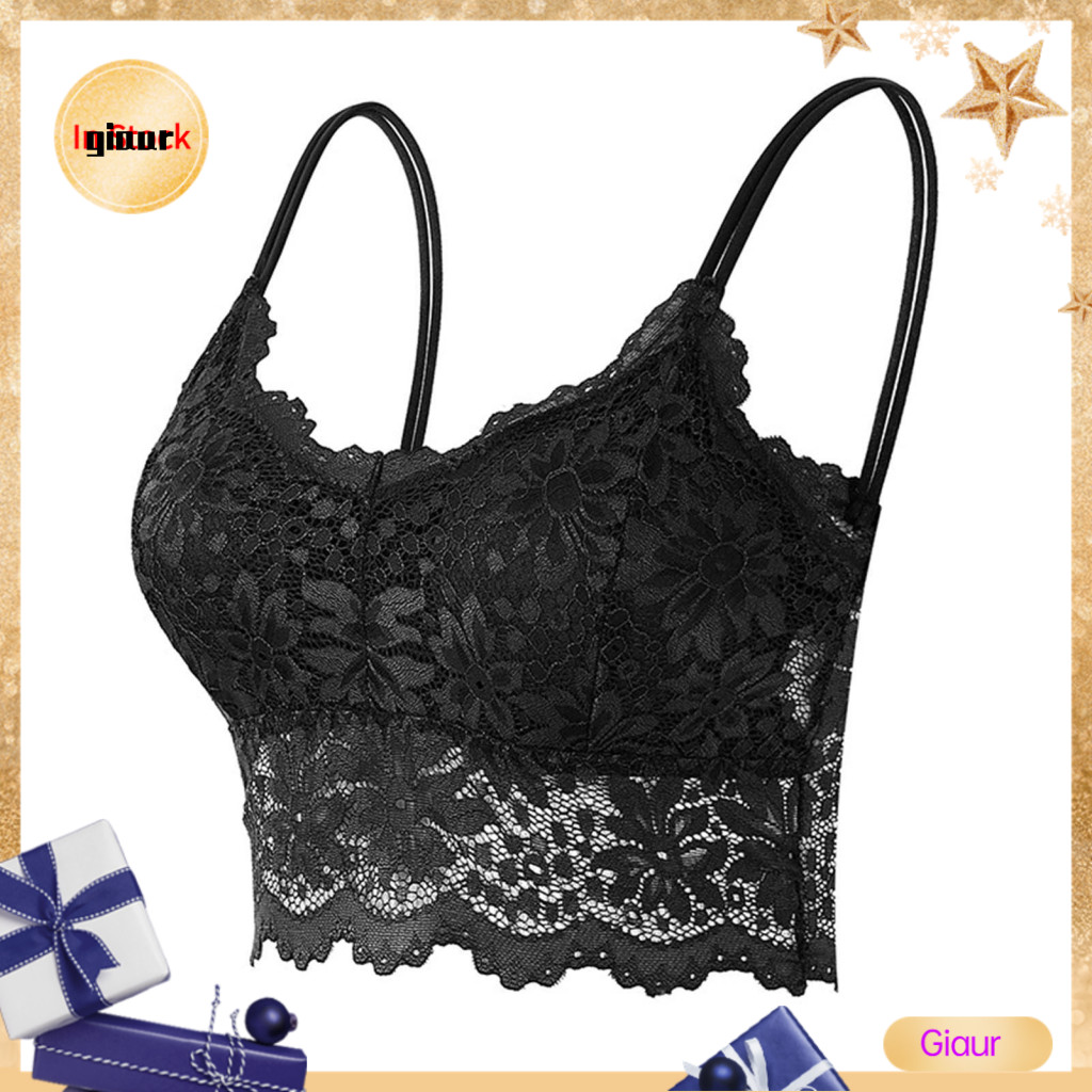 Giarz ไม่มีปุ่ม Bra ผู้หญิงสายรัดไหล่ยืดหยุ่น Bra เซ็กซี่ลูกไม้ไร้สาย Push Up Bra Breathable สบายความงามกลับเสื้อกั๊กสําหรับผู้หญิงเอเชียตะวันออกเฉียงใต้