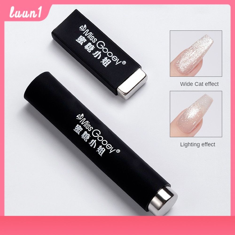 การตกแต่งเล็บชุด DIY เล็บการตกแต่งเล็บซิลิโคนกันลื่นฝาครอบป้องกันแม่เหล็กปากกาเล็บ Missgooey แม่เหล็กแมวตาเครื่องมือแต่งเล็บแต่งเล็บ COD
