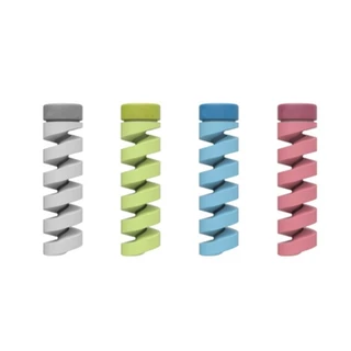 2 ชิ ้ นสายเกลียวสําหรับ Iphone Android Type C โทรศัพท ์ สายชาร ์ จ USB ฝาครอบ